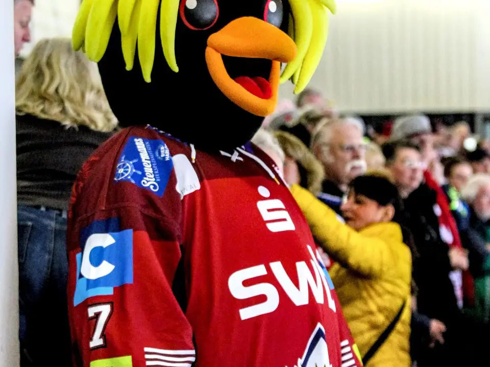 Kralli, Maskottchen der Fischtown Pinguins.