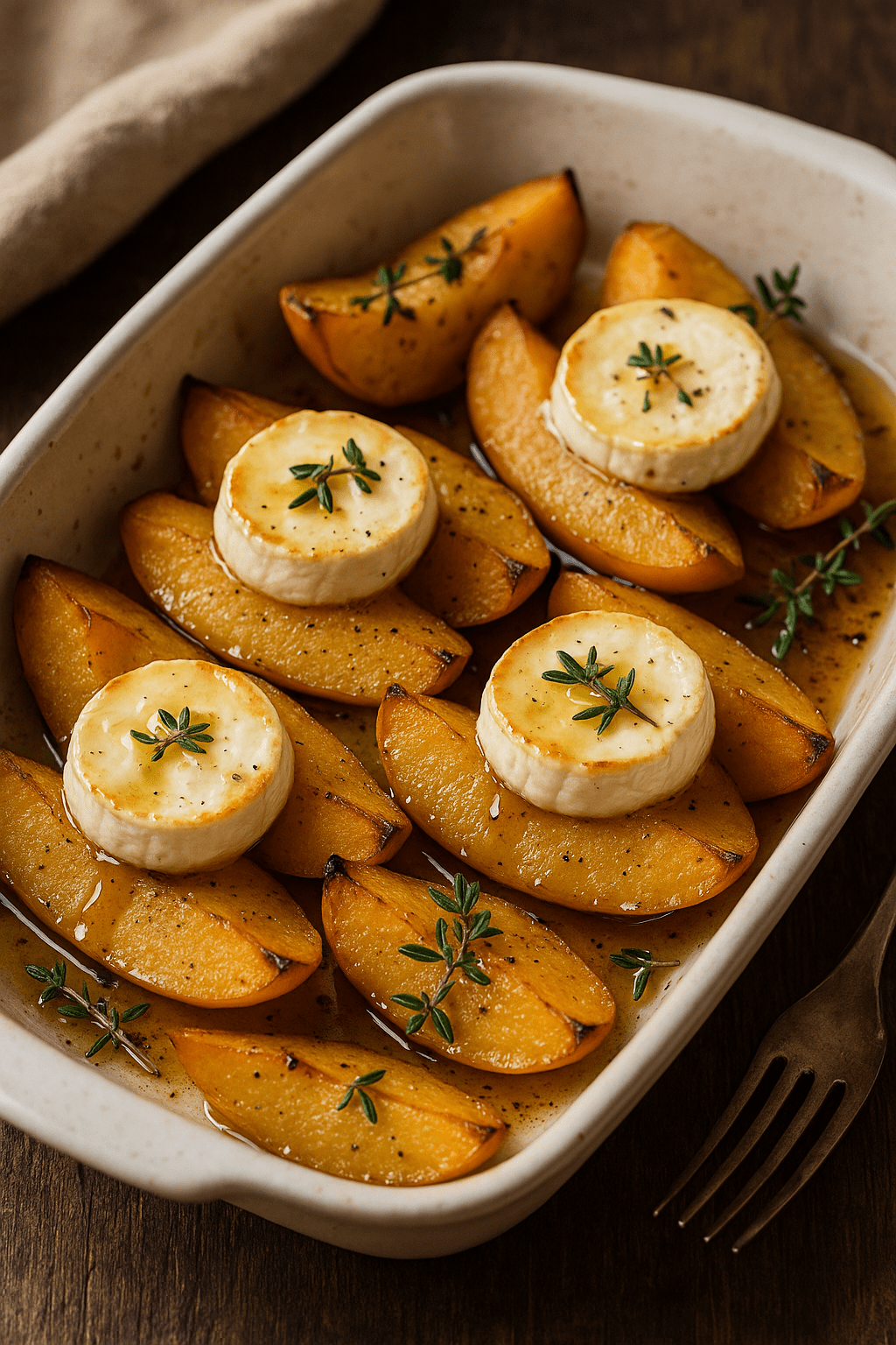 Rezeptbild Quitte aus dem Ofen mit Ziegenkäse