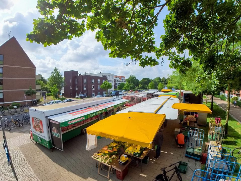 Ansicht Wochenmarkt Hastedt